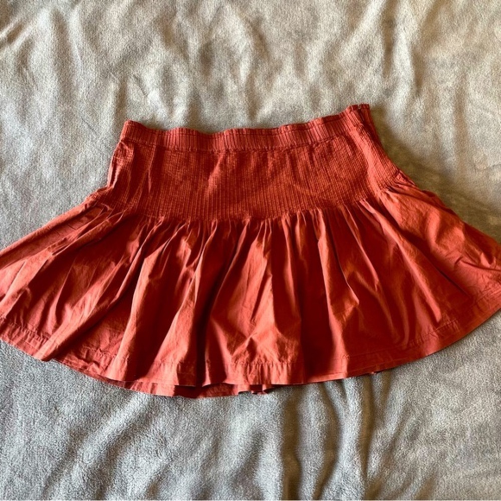 Anthropologie Eula Drop Waist Pleated Skirt